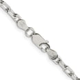 thumbnail image 4 of 925 Sterling Silver 3.5mm Long Link Cable Chain Necklace Pendant Charm, 4 of 9