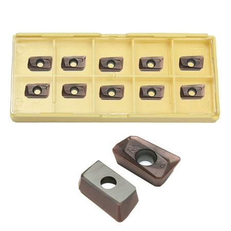 

Etereauty 10Pcs APKT11T308-PM Tungsten Steel Carbide Inserts Blades Turning Tool