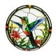 thumbnail image 4 of Pájaro colorido de metal de 20 cm, decoración de pared hecha a mano, decoración colgante multicolor Estilo B, 4 of 9