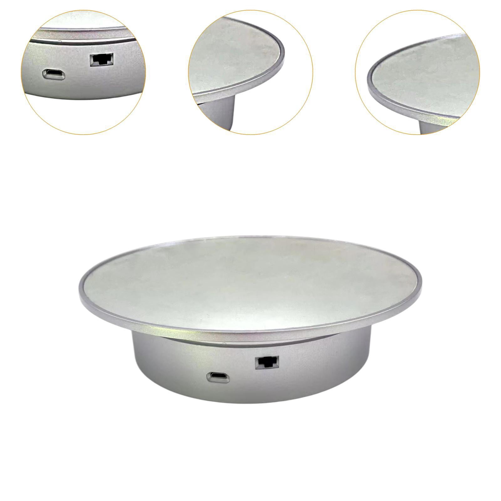 MAGIDEAL Electric Rotating Display Stand Automatic Revolving for Bag Glasses bottom mirror