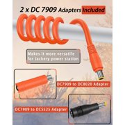 14AWG Car Charging Cable for Jackery Portable Power Station Explorer 3000 2000 1500 1000 880 550 500 300 290 240 160 Jackery Accessories Cigarette Lighter Charger DC Adapter Cord 2M - Orange
