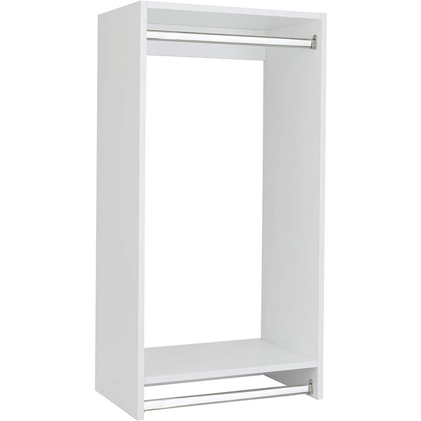 Modular Closets Vista Collection Double Hanging Wood Closet Organizer