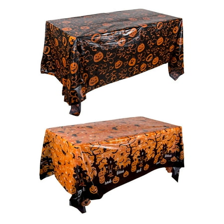 

2pcs Halloween Tablecloth Pumpkin Castles Tablecloth Party Table Decor for Home