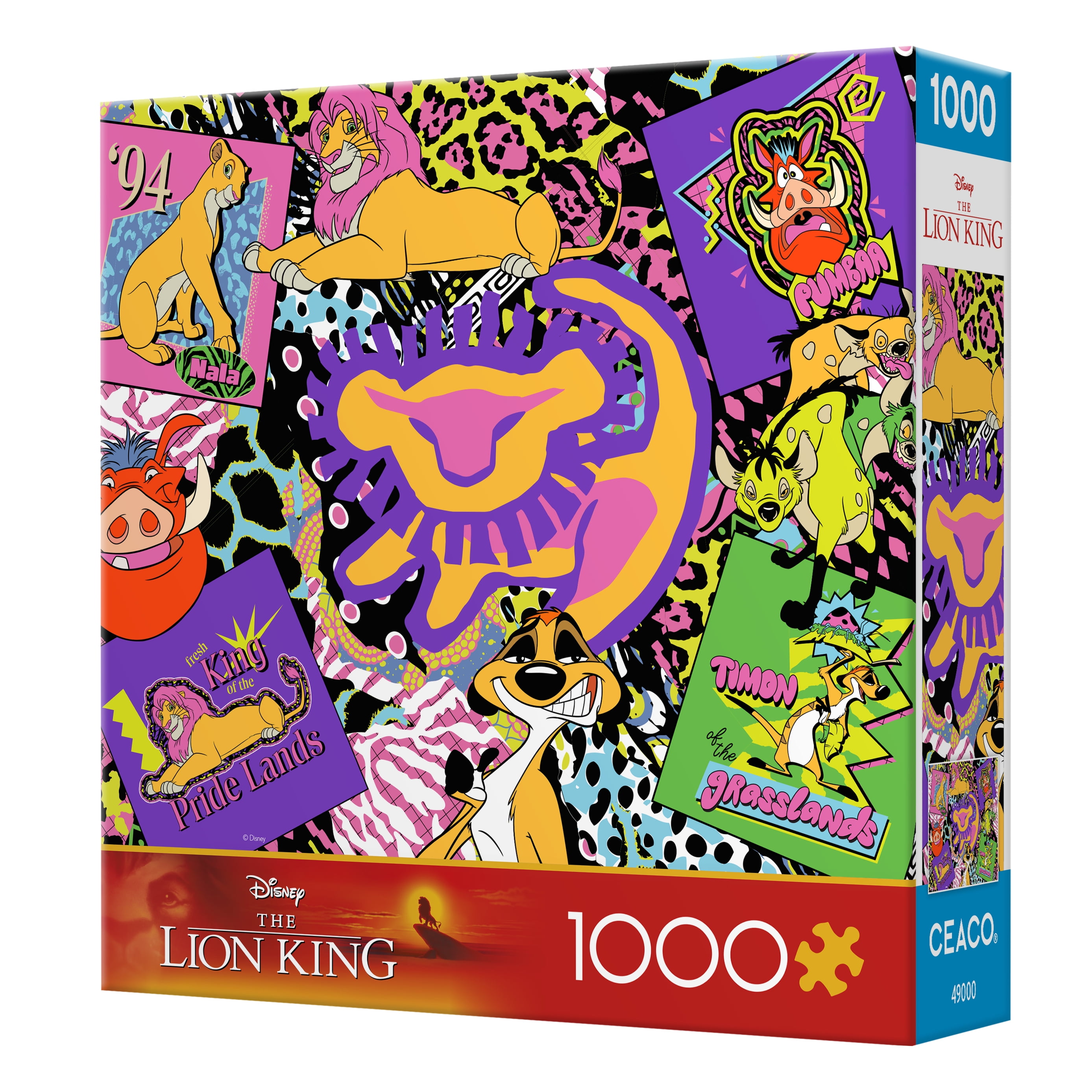 Ceaco 1000 Piece The Lion King 90's Interlocking Jigsaw Puzzle