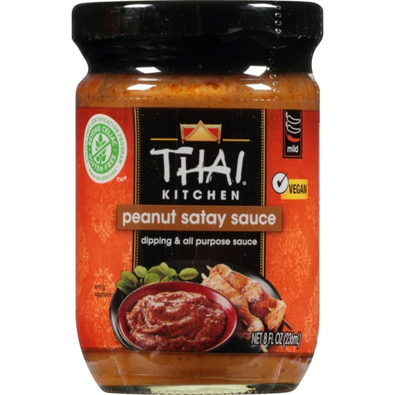 Thai Kitchen Gluten Free Gluten Free Peanut Satay Sauce, 8.0 fl oz Jar