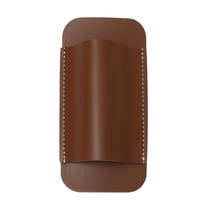 Leather Horizontal Sheath Clip Edc Belt Receiver Compact Draw Knife Holder Leather Rugme Durable Multi-Function Tool Bag Sheath For Men With Belt Pocket Storage (Brown)