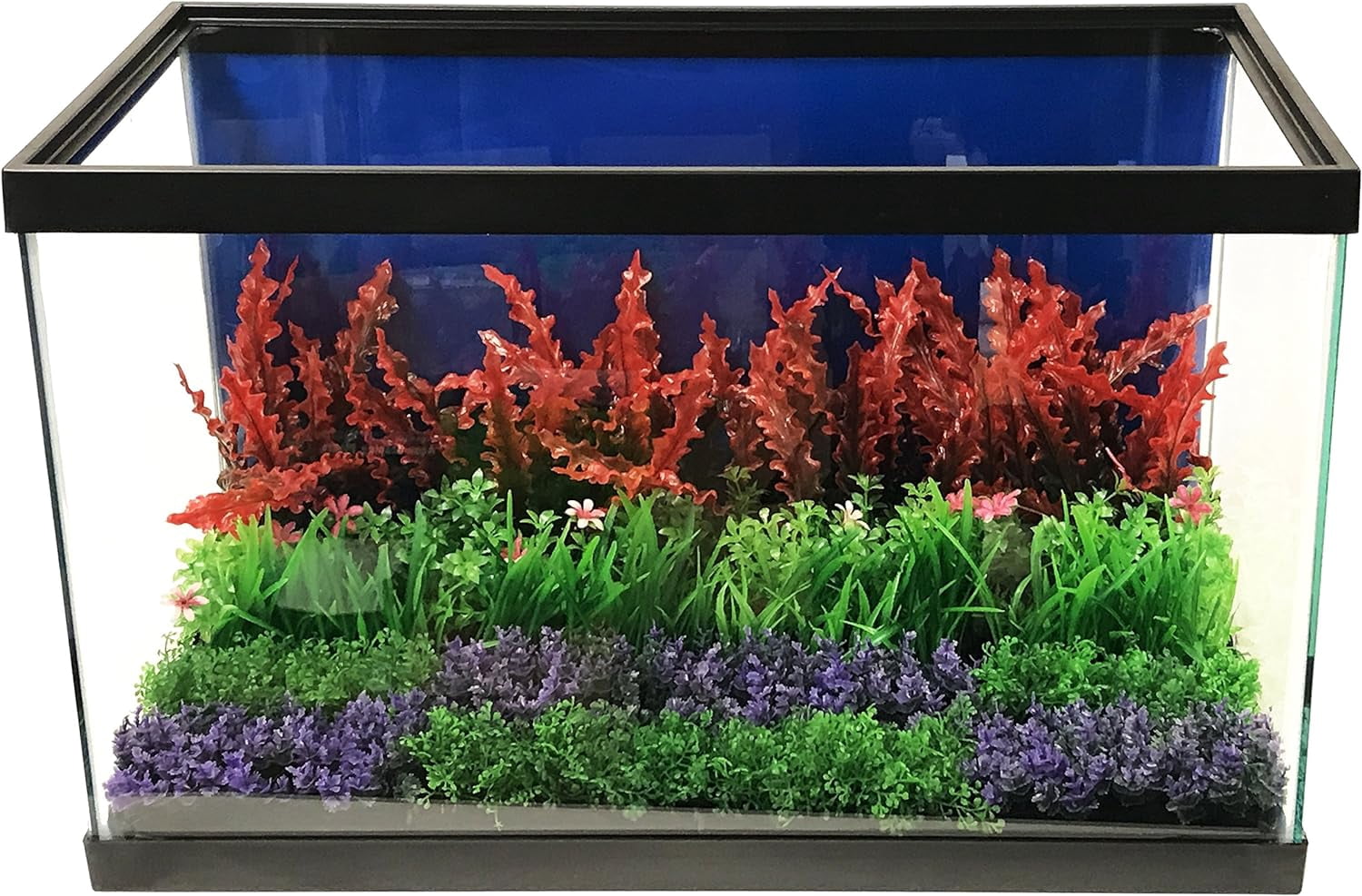 (4 pack) Penn-Plax Foregrounder Aqua-Scaping - Green Bunch Plants - Aquariums Decor - Five Per Pack
