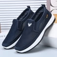 thumbnail image 4 of AUDeals Men's Orthopedic Sneakers, Mesh Slip On Walking Shoes with Breathable Comfort for Hiking and Work Use (Blue, 9.5), 4 of 8