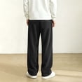 thumbnail image 6 of LEKWK Boys Corduroy Sweatpants Teen Baggy Drawstring Wide Leg Trousers with Pockets Elastic Waist Lounge Track Pants Fall Winter Workout Fashion Clothing 5-15Y, 6 of 9