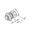 thumbnail image 2 of Steel EMT Rain Tight Compression Connectors 2", 2 of 3