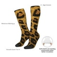 thumbnail image 6 of Zufioo Golden Leopard Glitter Print Long High Thigh Socks Knee-High Warm Stocking Women Boot Sock Leg Warmer High Socks for Daily Wear, Cosplay, 6 of 6
