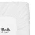 thumbnail image 4 of Crescent Bedding Solid Print Cotton Sheet Sets, Twin-XL, White, 3-Pieces, 4 of 4