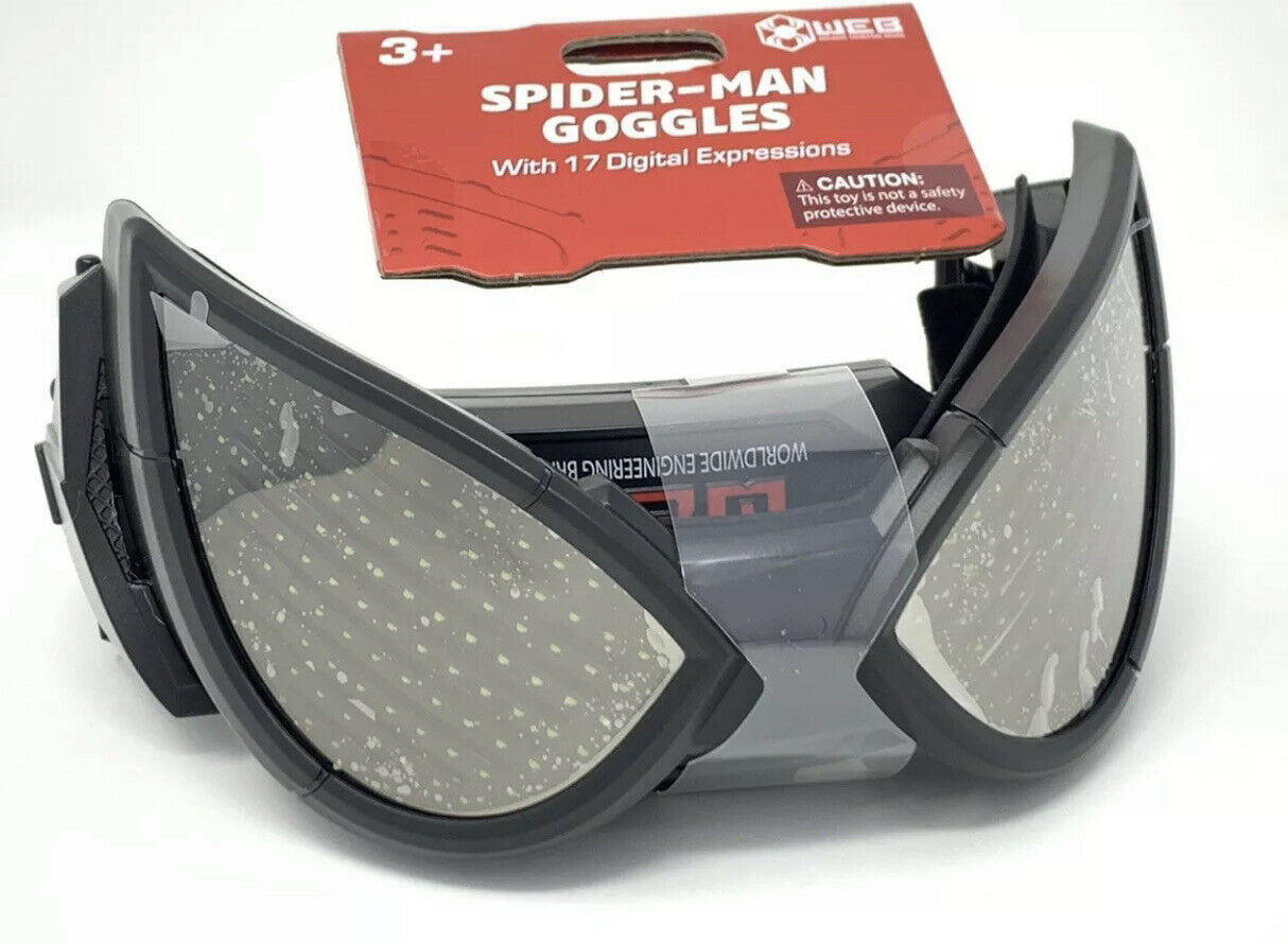 Disney Avengers Campus Spider-Man Light Up Goggles W/ Digital Expressions DCA 