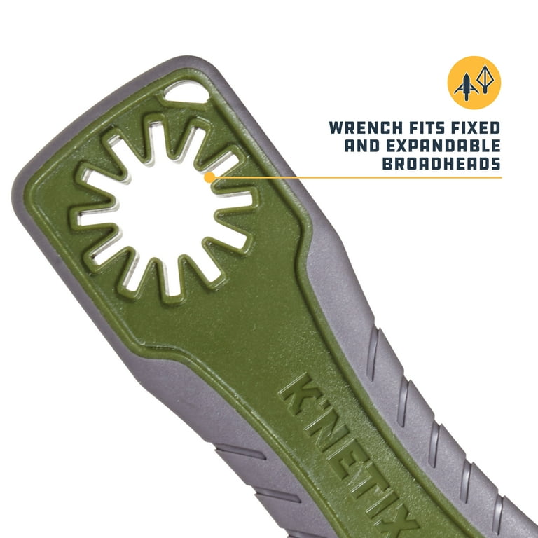 Knetix Mv2 Broadhead Wrench & Archery Broadhead Sharpener, Gray