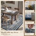 thumbnail image 2 of FEELHOME 4'x6' Traditional Area Rugs, Washable Rug for Living Room Bedroom Dining Room, Soft Carpet Non-Slip Indoor Rug for Office, Floor Rug for Home Decor Blue, 2 of 7