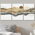 thumbnail image 3 of wall26 Canvas Print Wall Art Set Gold Black Pastel Paint Stroke Mountain Range Nature Abstract Illustrations Modern Art Rustic Landscape for Living Room, Bedroom, Office, 3 of 5