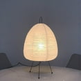 thumbnail image 4 of Japanese Design Akari Noguchi Yong Table Lamp Printed Rice Paper Lamp Bedroom Desktop Home Loft Decor Square Tripod Floor Lamp, 4 of 5