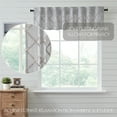 thumbnail image 2 of VHC Brands Frayed Lattice Curtain Valance, Creme & Black, 16x72, 2 of 6