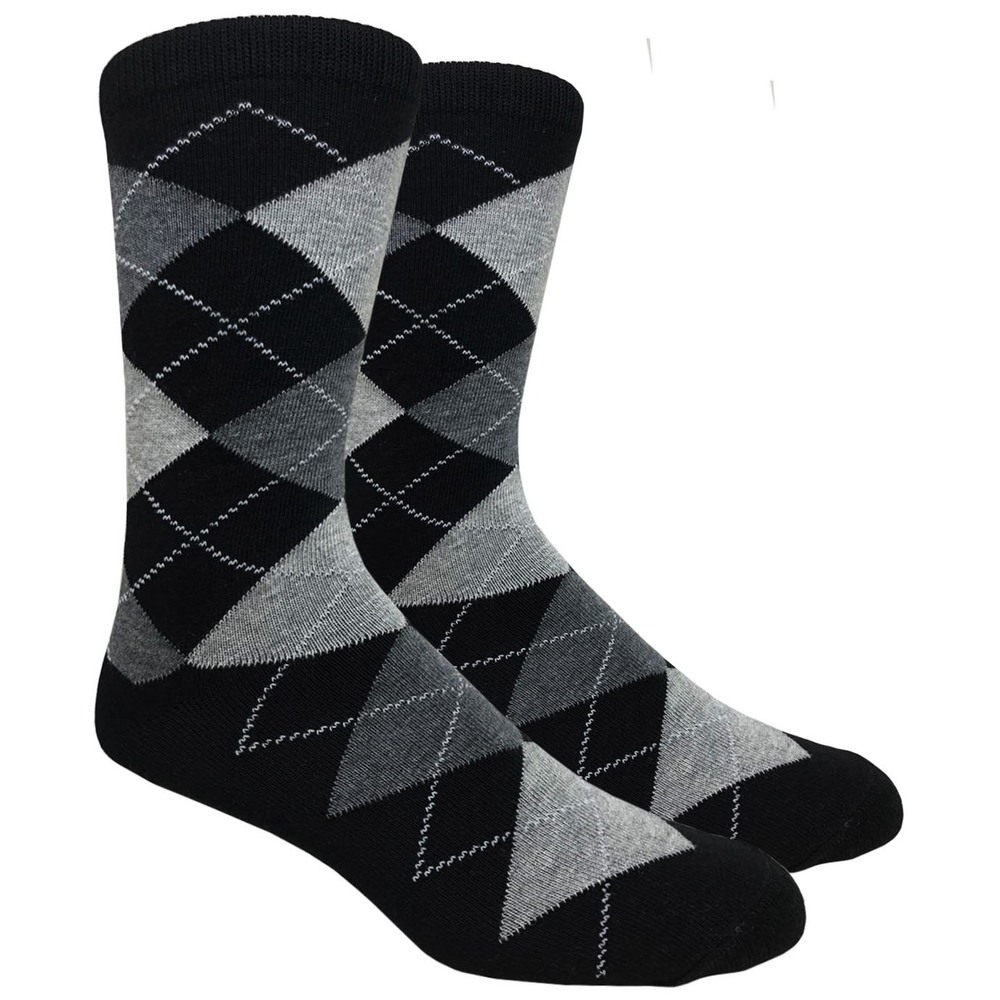Big Tall Argyle Socks for Men 3 pack 13-15 - image 3 of 4
