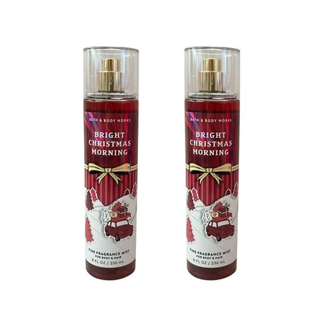 Bath & Body Works Bright Christmas Morning Mist 8 fl oz 2 Pack