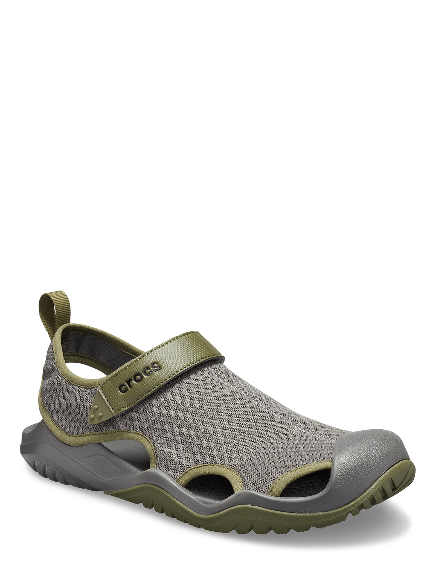 crocs men's swiftwater mesh deck sandals