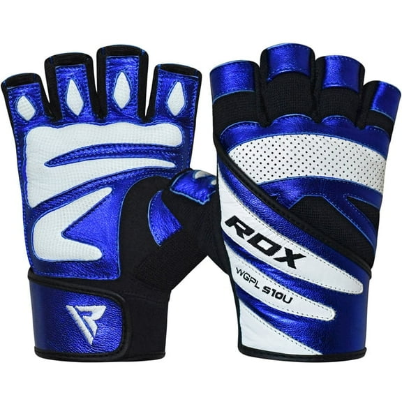RDX Weight Lifting Gloves Gym Wrist Support Cow Hide Leather Fitness Exercise Bodybuilding Training