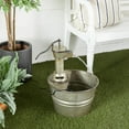 thumbnail image 3 of DecMode Gray Fountain Indoor Outdoor Decor with Pump Style Faucet, 3 of 11