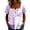 Pink F, variant on Enjoytime Womens Casual Tops Floral Print Button Down Square Neck Short Sleeve Blouse Summer Plus Size Work Shirts