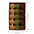 thumbnail image 3 of Velvet Bow Christmas Ornament With Baubles For Tree Decor Holiday Home Festive Display Luxurious Complete Collection For Styling , 15pcs, A, 3 of 5