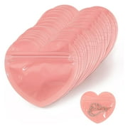 Uxgjfwu Heart Shaped Ziplock Bag, Small Sealed Pouch for Jewelry, Candy, and Gift, Party Favor Bag for Wedding, Celebration, and Special Occasion