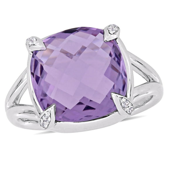 Everly Women's Amethyst and Topaz Sterling Silver Ring