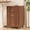 Walnut, variant on 3 Drawers Fluted Mobile File Cabinet with Lock, Rolling File Cabinet Printer Stand Table, Under Desk Wooden Filing Cabinets for Home Office Essentials Storage Organization Furniture Letters/A4(Oak)