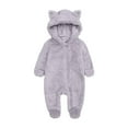 thumbnail image 4 of qolati Family Christmas Onesie Adults Christmas Pajamas Jumpsuit Xmas Ears Hoodies Rompers Flannel Matching Sleepwear Hooded Warm Loungewear, 4 of 5
