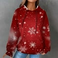 thumbnail image 2 of Ltctricy Plus Size Christmas Sweatshirt for Women Fall Fashion Cute Hoodies Pullover Tops Loose Long Sleeve Comfy Winter Shirts, 2 of 6