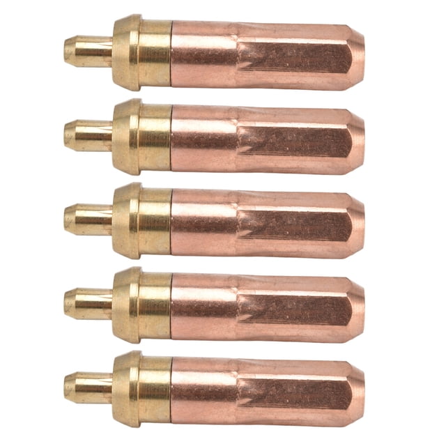 Puntas de soldadura de gas, 5 piezas de soplete de corte de acetileno Juego de puntas de corte de acetileno Consumibles de soplete de corte Calidad en la que puede confiar