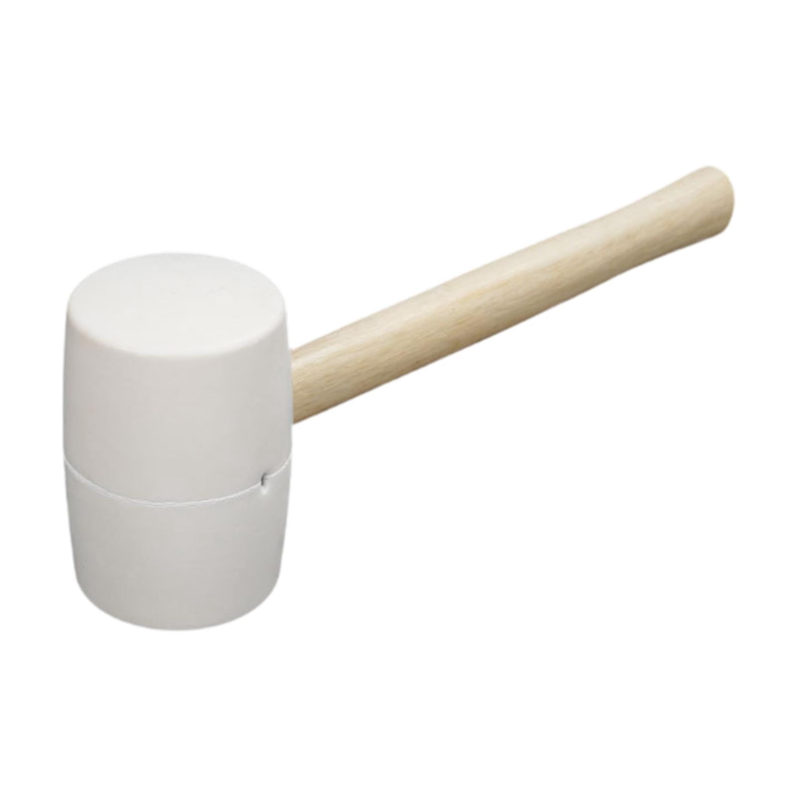 Fzaqwen Rubber Mallet Hammer Ergonomic Lightweight White Hammer for Flooring 1050g