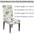 thumbnail image 4 of Summer Flamingo Fruit Dining Room Chair Covers Set of 4 Washable Kitchen Parsons Seat Protector Removable Dining Chair Slipcovers Decorative Stretch Dining Chair Covers for Home Party Hotel, 4 of 6