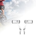 thumbnail image 2 of EeaseCA une Paire de Rétroviseurs de Guidon de Vélo à 360° Super Transparents, Résistants aux Explosions, Légers, Grand Angle, Entièrement Réglables, Rétroviseurs de Cycle (Argent), 2 of 7