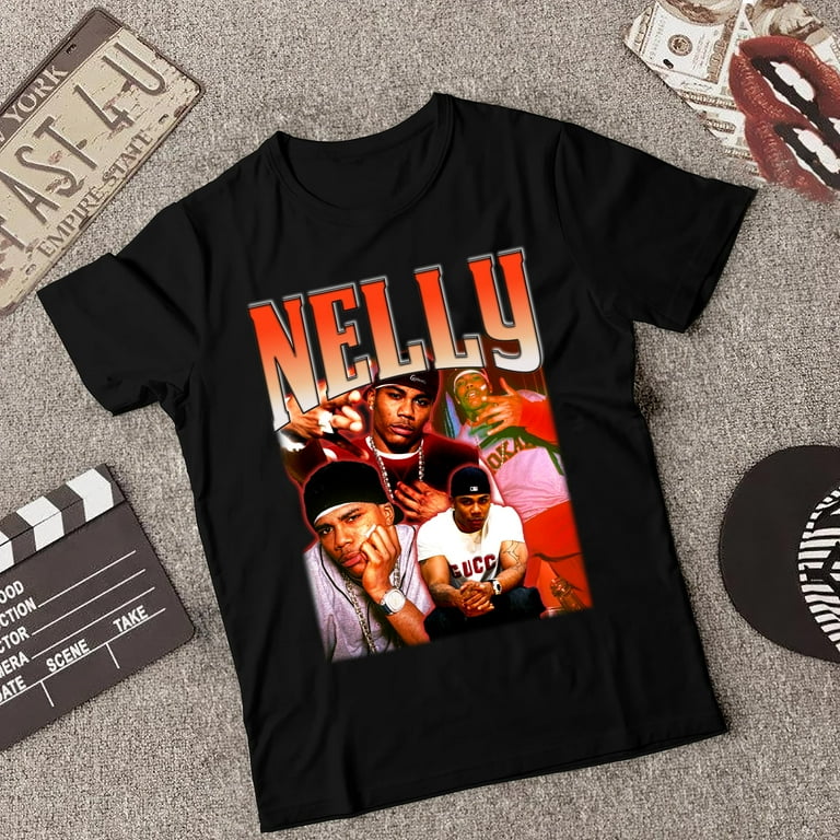 ☆Nelly☆ Hiphop G-rap Nelly PNG T Shirt Design. PNG Digital 4500x5100 Px. Retro