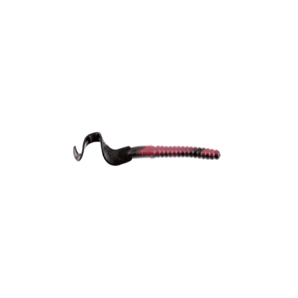 Matzuo MZ-RTW-OBF-X Ribbon Tail Worm Orange Black Flake 7" 10 pack