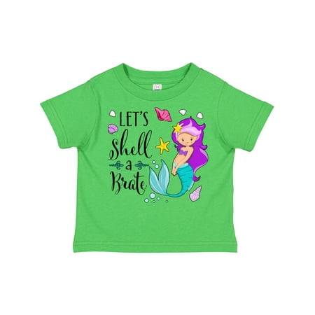 

Inktastic Let s Shell-a-Brate- Mermaid Gift Toddler Boy or Toddler Girl T-Shirt