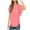 Pink, variant on Sevevn New Solid Summer Casual Loose Round Neck Chiffon Tops Blouses for Women Deal of the Week White S