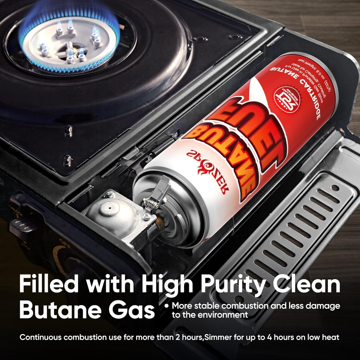 Spozer Butane Fuel Canister 8oz 227g for Portable Camping Stoves and Cooking 24Pcs