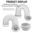 thumbnail image 4 of 130/150 AC Exhaust Adapter, Universal Air Hose Coupling Flexible Connector For Air Conditioner Dryer Ventilation Systems Indoor/Outdoor Use, 4 of 8