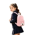 thumbnail image 4 of Weebloom School Backpack For Kids Boys Girls Corduroy Cartoon Backpack Cute Animal Bookbag Elementary Middle School Pink, 4 of 4
