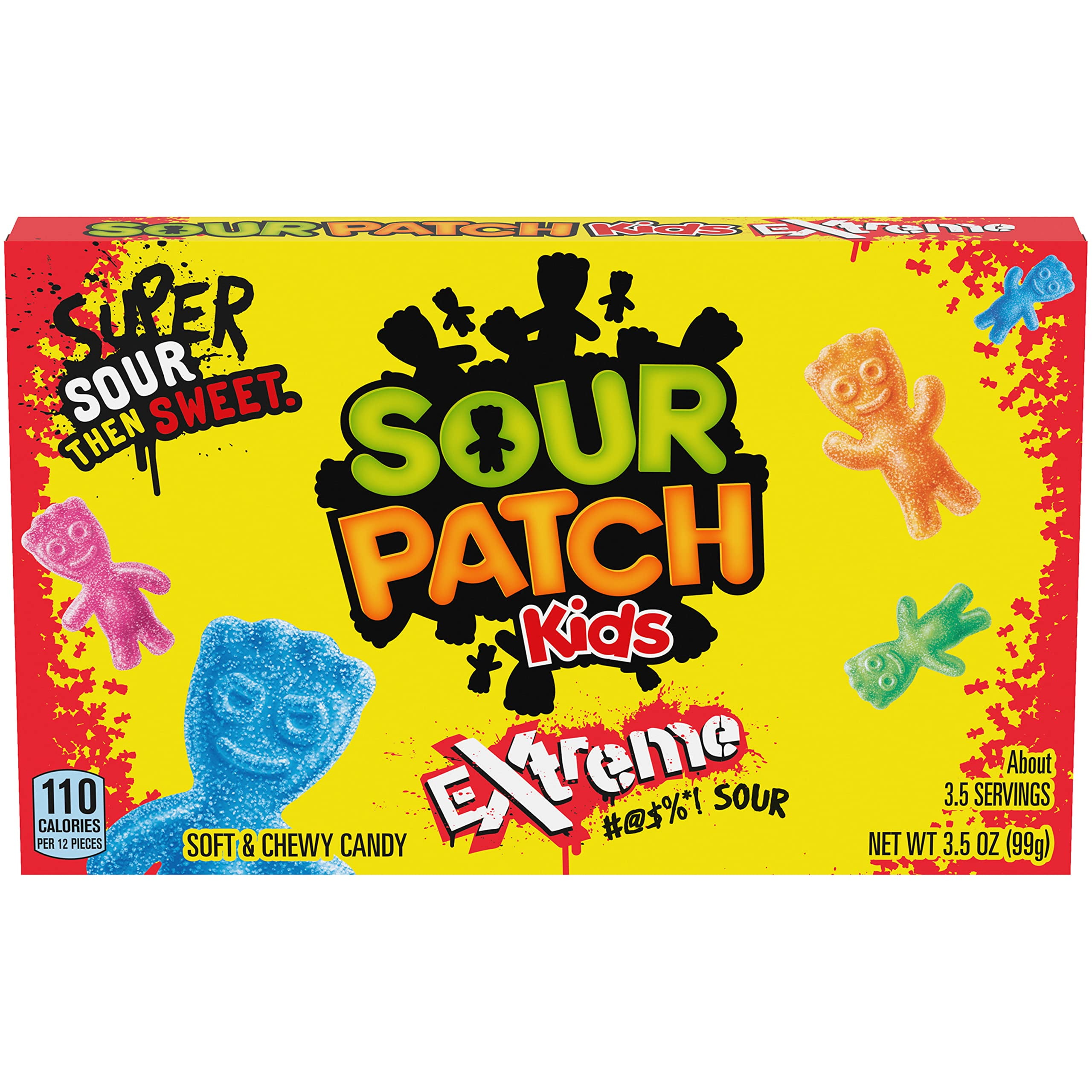 SOUR PATCH KIDS Extreme Sour Soft & Chewy Candy, 12 - 3.5 oz Boxes