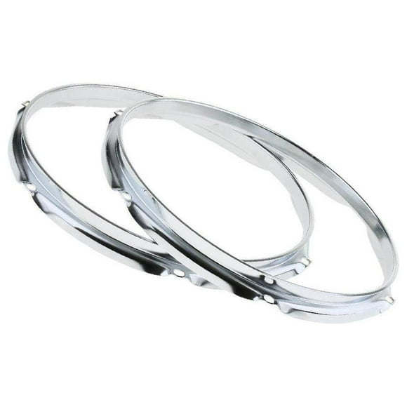 1 Pair Snare Drum Hoop Instrument Parts Snare Drum Hoop Ring Ring Rim for Percussion Instrument 10 Inch 6 Hole
