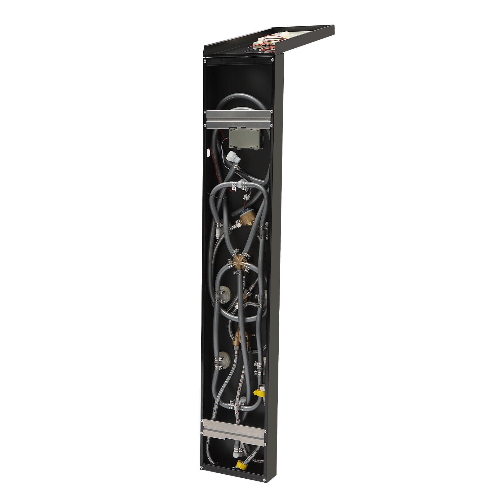 Shower Panel Tower System Stainless Steel Rain Massage Full Body Shower System Hydroelectricity Display w/Jets