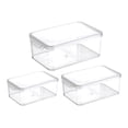 thumbnail image 2 of 3 contenedores organizadores para refrigerador, reutilizables, de plástico, apilables., 2 of 5