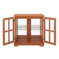 thumbnail image 6 of Noble House Belmere LED Curio Display Cabinet, 2-Door Antique Glass Bookcase with Adjustable Shelves, Dark Oak, 6 of 11